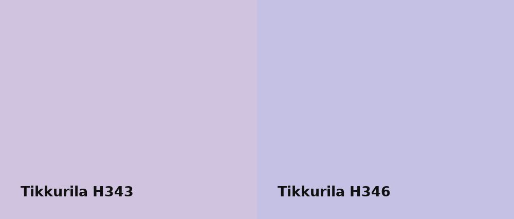 Tikkurila  H343 vs Tikkurila  H346
