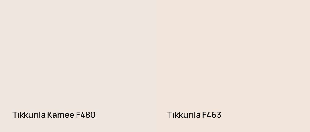 Tikkurila Kamee F480 vs Tikkurila  F463