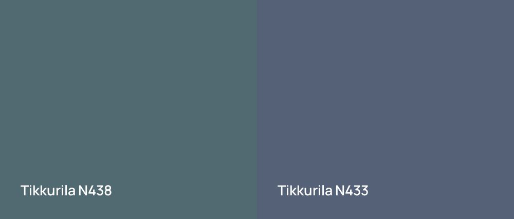 Tikkurila  N438 vs Tikkurila  N433