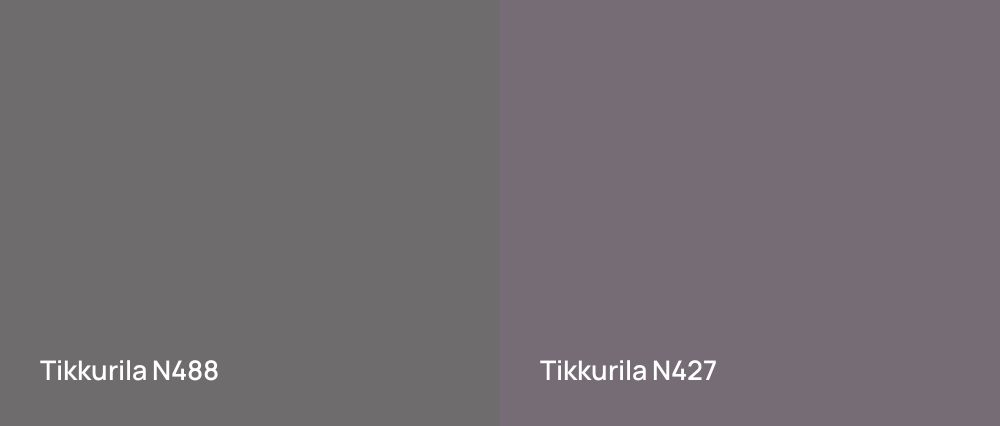 Tikkurila  N488 vs Tikkurila  N427