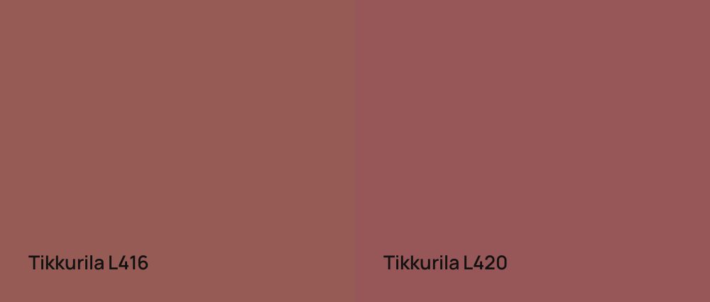Tikkurila  L416 vs Tikkurila  L420