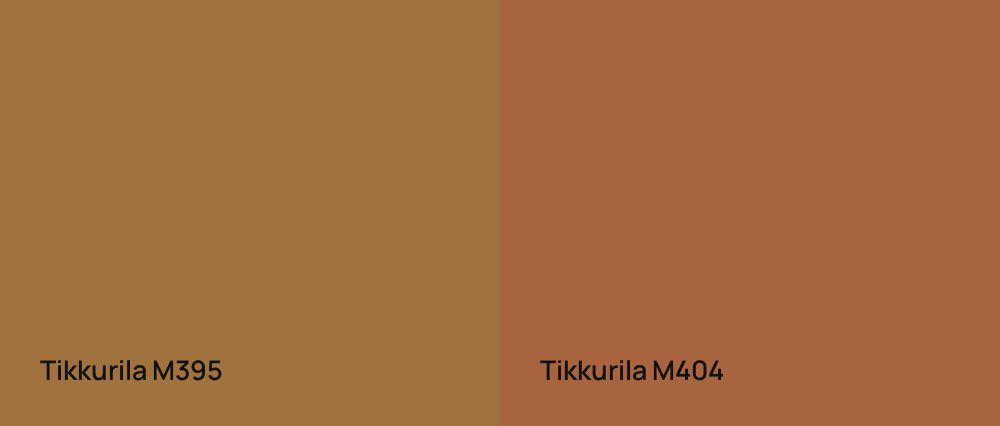 Tikkurila  M395 vs Tikkurila  M404