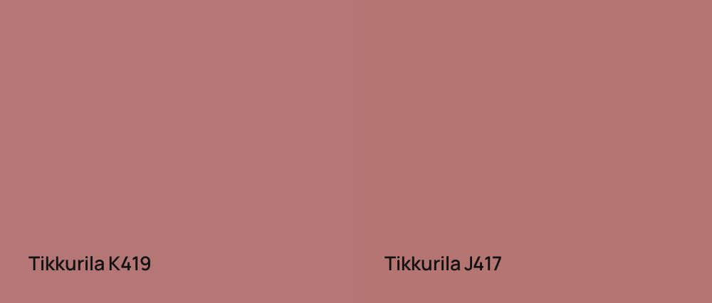 Tikkurila  K419 vs Tikkurila  J417