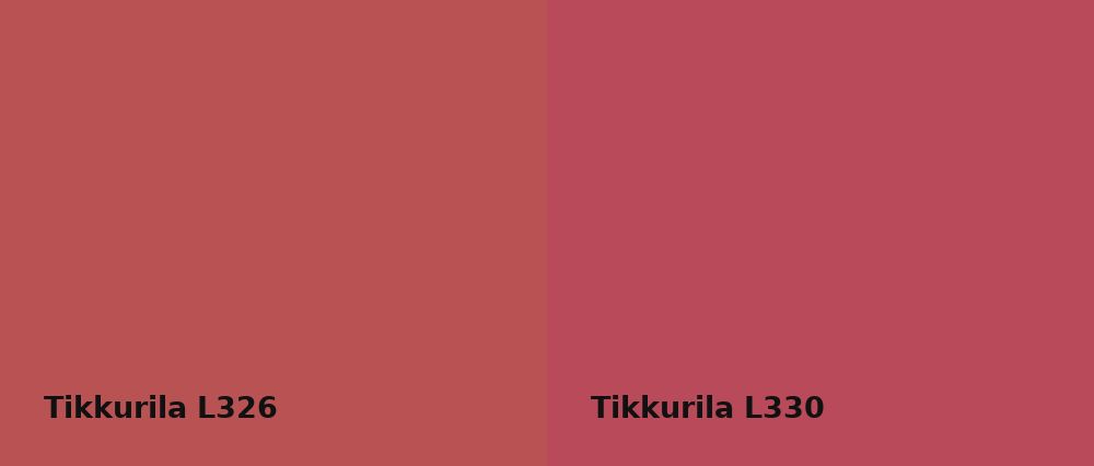 Tikkurila  L326 vs Tikkurila  L330