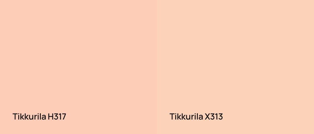 Tikkurila  H317 vs Tikkurila  X313