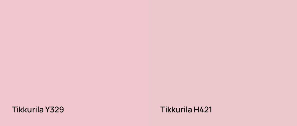 Tikkurila  Y329 vs Tikkurila  H421