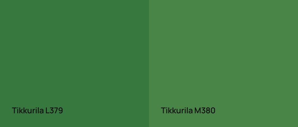 Tikkurila  L379 vs Tikkurila  M380