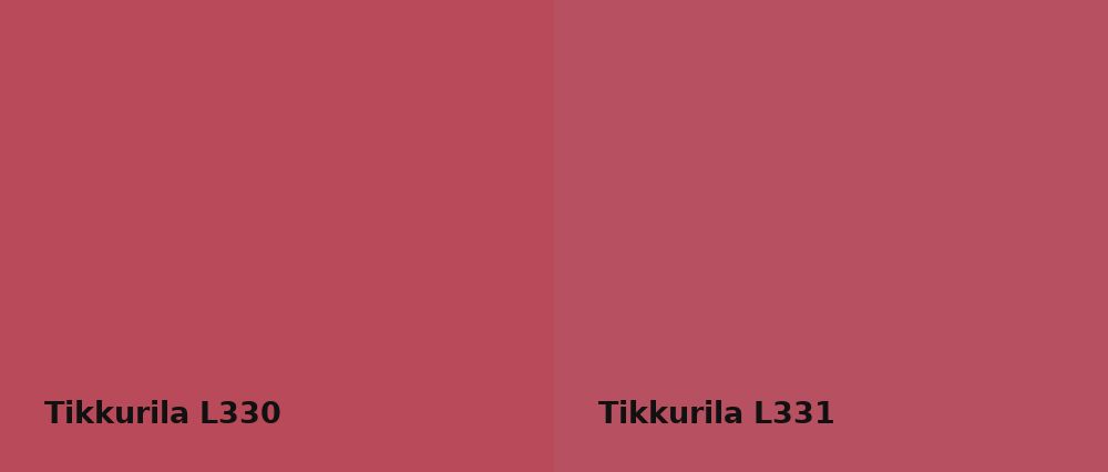 Tikkurila  L330 vs Tikkurila  L331