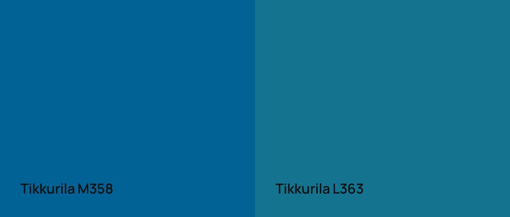 Tikkurila  M358 vs Tikkurila  L363