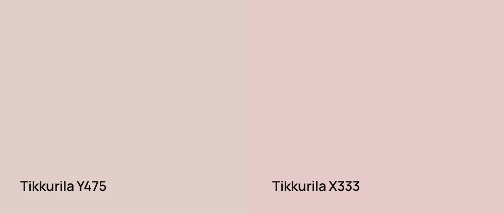 Tikkurila  Y475 vs Tikkurila  X333