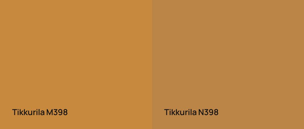 Tikkurila  M398 vs Tikkurila  N398