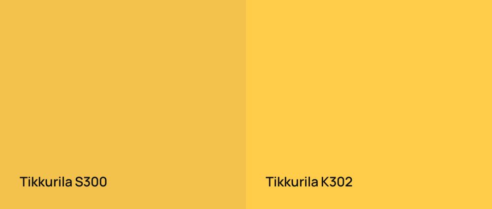Tikkurila  S300 vs Tikkurila  K302