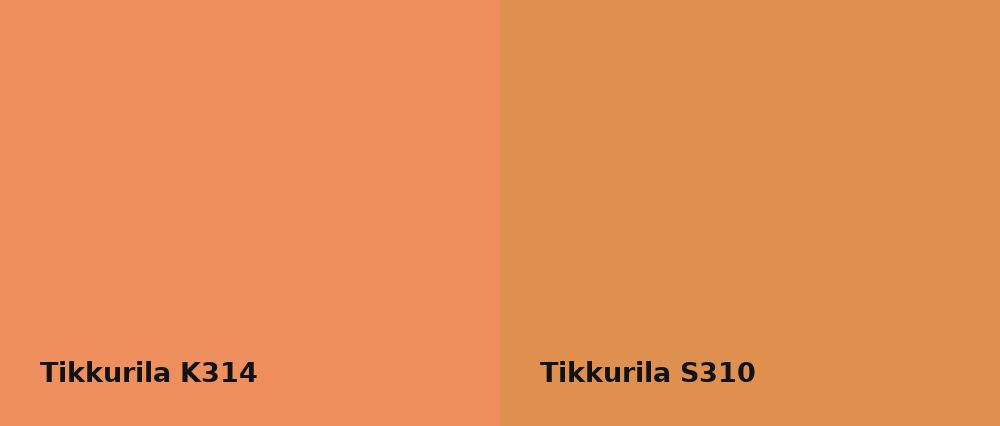 Tikkurila  K314 vs Tikkurila  S310