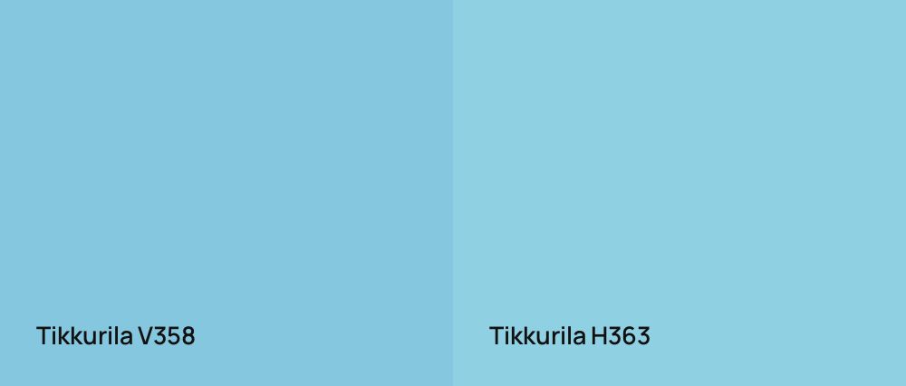 Tikkurila  V358 vs Tikkurila  H363