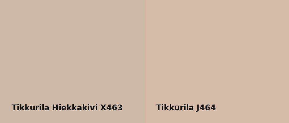 Tikkurila Hiekkakivi X463 vs Tikkurila  J464