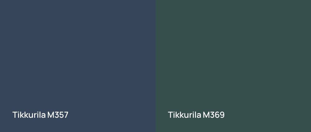 Tikkurila  M357 vs Tikkurila  M369