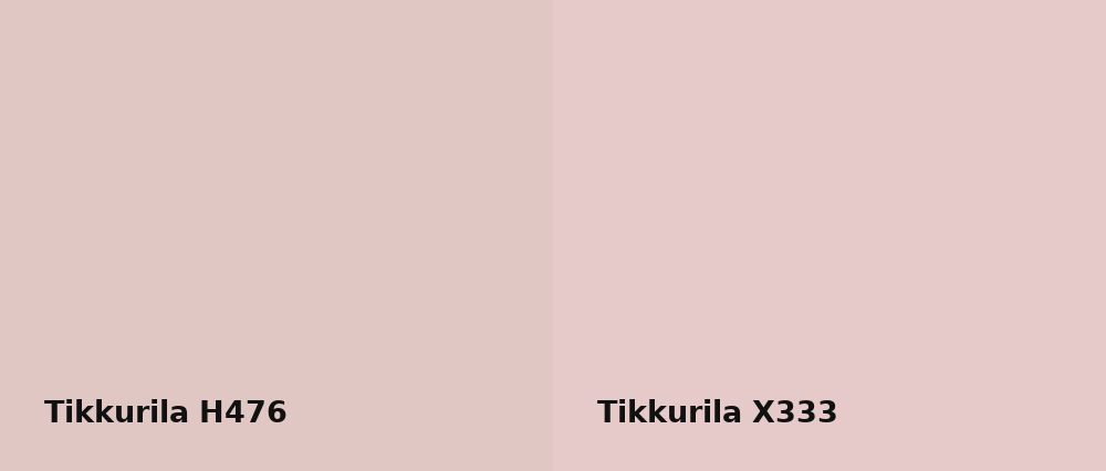 Tikkurila  H476 vs Tikkurila  X333