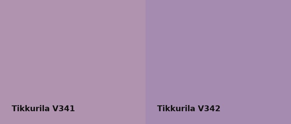 Tikkurila  V341 vs Tikkurila  V342