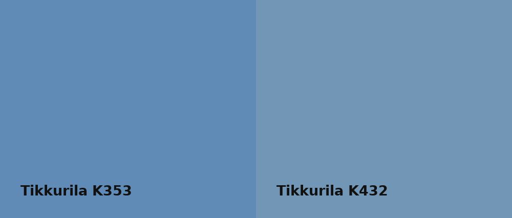Tikkurila  K353 vs Tikkurila  K432