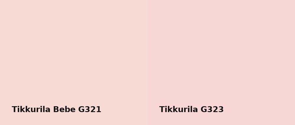 Tikkurila Bebe G321 vs Tikkurila  G323