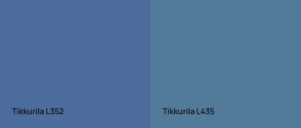 Tikkurila  L352 vs Tikkurila  L435