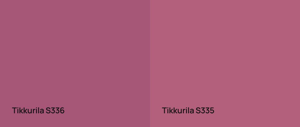 Tikkurila  S336 vs Tikkurila  S335