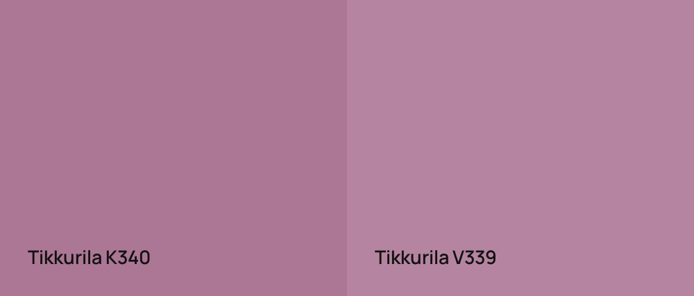 Tikkurila  K340 vs Tikkurila  V339