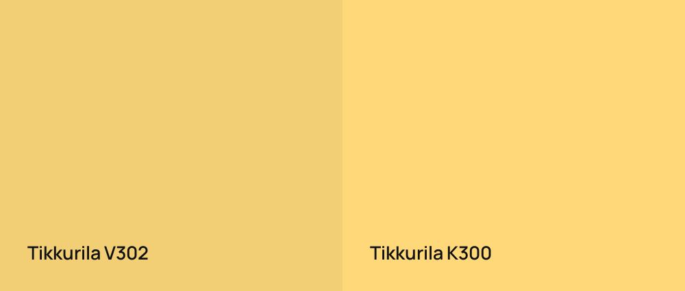 Tikkurila  V302 vs Tikkurila  K300