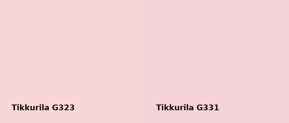 Tikkurila  G323 vs Tikkurila  G331