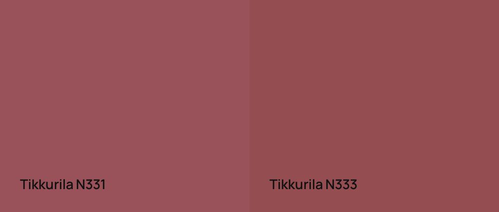 Tikkurila  N331 vs Tikkurila  N333