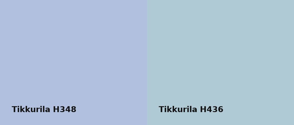 Tikkurila  H348 vs Tikkurila  H436