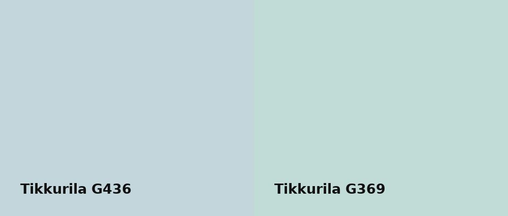 Tikkurila  G436 vs Tikkurila  G369