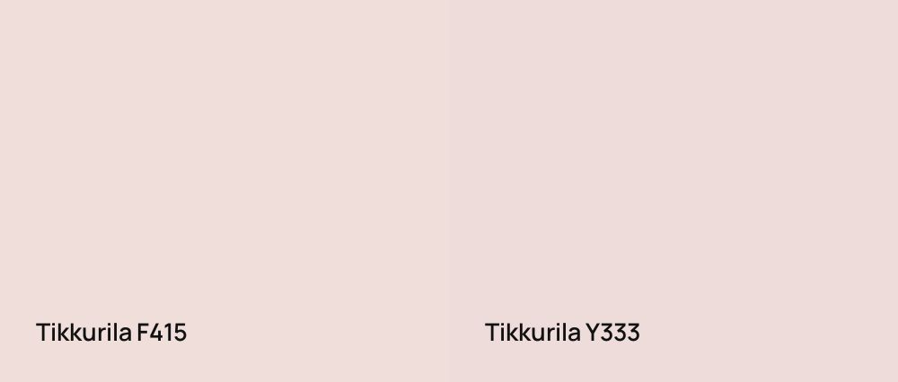 Tikkurila  F415 vs Tikkurila  Y333