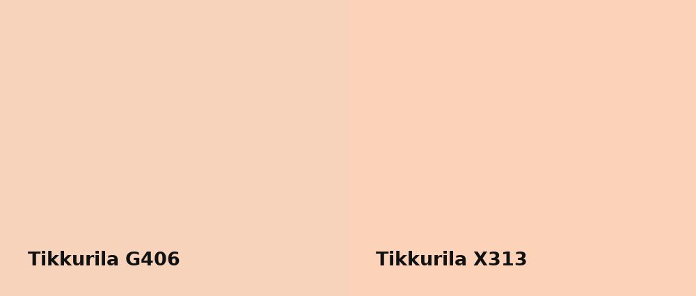 Tikkurila  G406 vs Tikkurila  X313