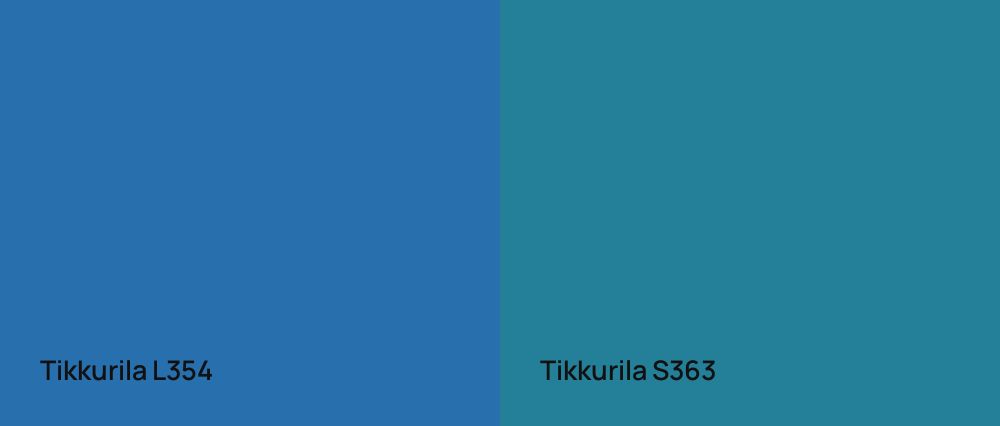 Tikkurila  L354 vs Tikkurila  S363