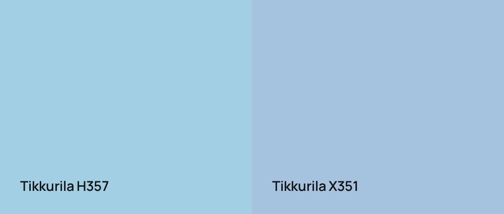 Tikkurila  H357 vs Tikkurila  X351