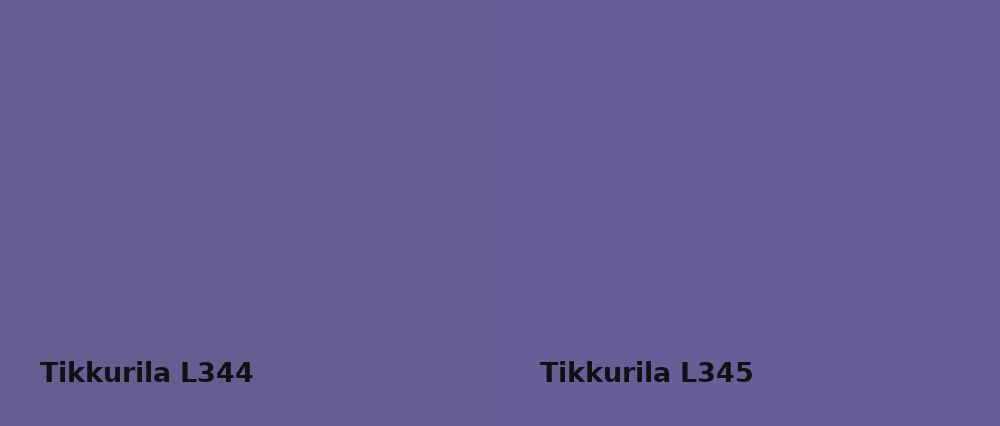 Tikkurila  L344 vs Tikkurila  L345