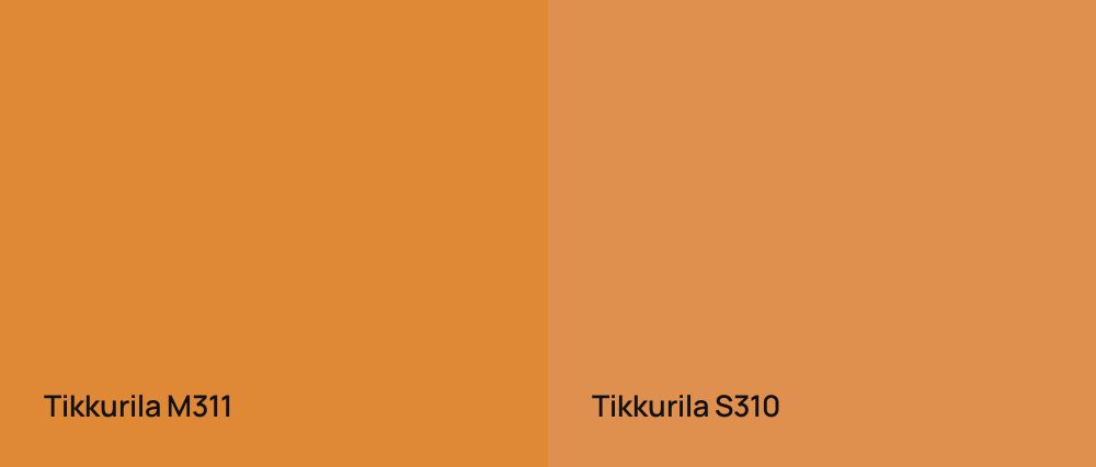 Tikkurila  M311 vs Tikkurila  S310