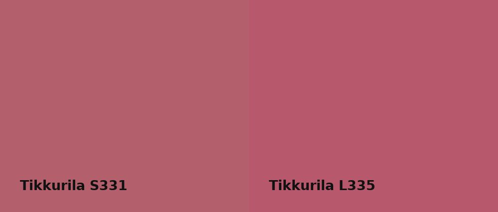 Tikkurila  S331 vs Tikkurila  L335