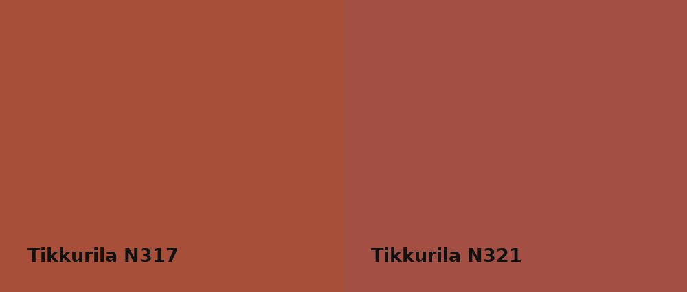 Tikkurila  N317 vs Tikkurila  N321