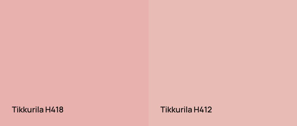 Tikkurila  H418 vs Tikkurila  H412