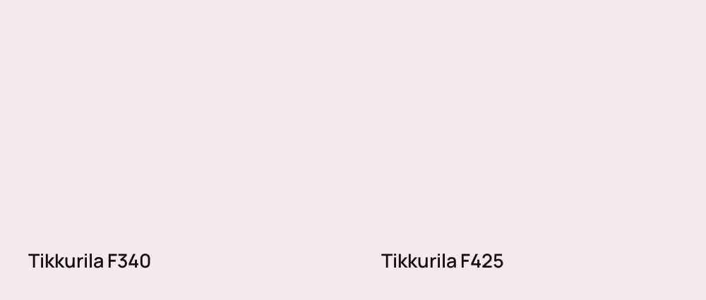 Tikkurila  F340 vs Tikkurila  F425