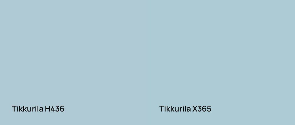 Tikkurila  H436 vs Tikkurila  X365