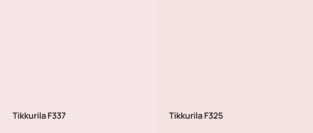 Tikkurila  F337 vs Tikkurila  F325