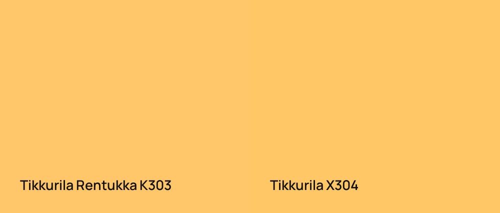 Tikkurila Rentukka K303 vs Tikkurila  X304