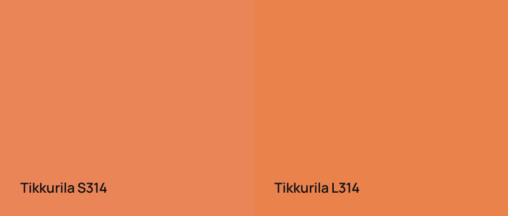 Tikkurila  S314 vs Tikkurila  L314