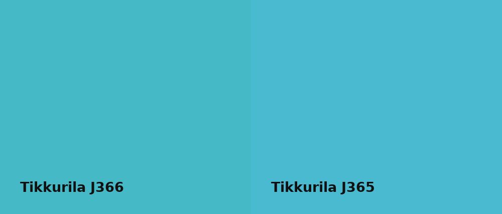 Tikkurila  J366 vs Tikkurila  J365