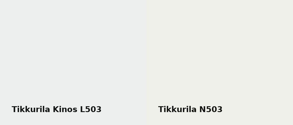 Tikkurila Kinos L503 vs Tikkurila  N503
