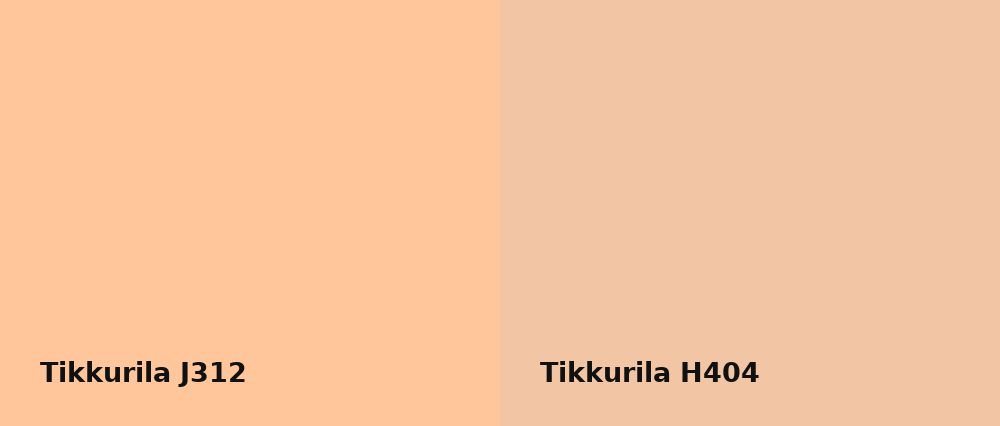 Tikkurila  J312 vs Tikkurila  H404