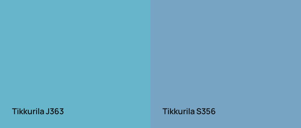 Tikkurila  J363 vs Tikkurila  S356